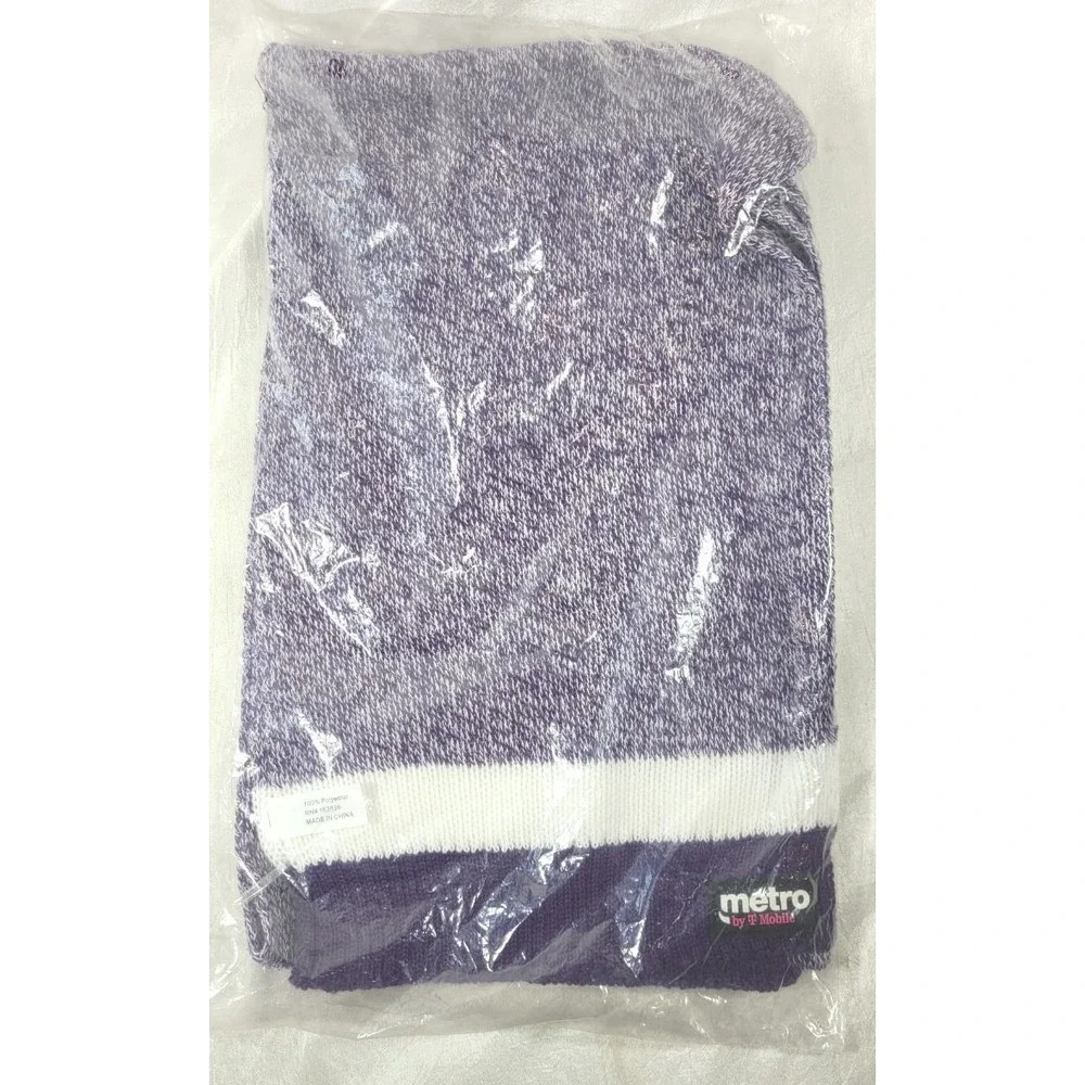 Metro by T-Mobile Tuesdays 2026 Give-Away Scarf - Purple Marled Knit Unisex